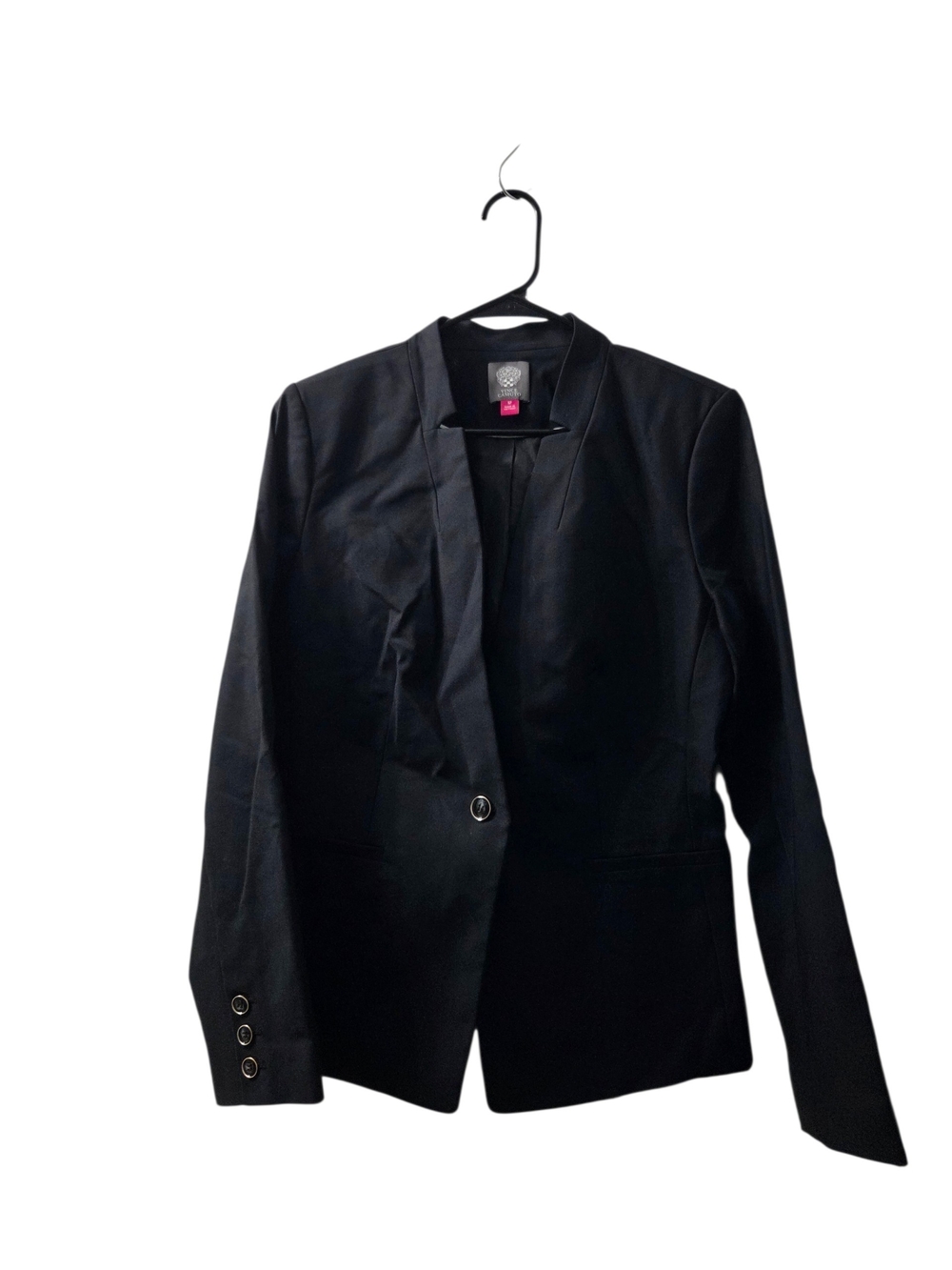Vince Camuto Black Single-Button Tailored Blazer